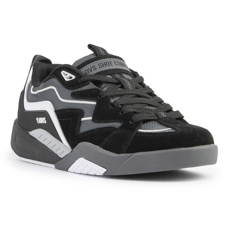 DVS Devious 002 BLACK CHARCOAL WHITE SUEDE