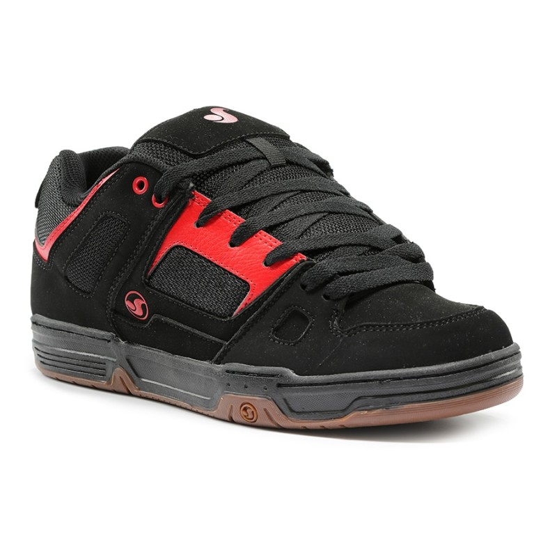 DVS GAMBOL 003 GAMBOL BLACK RED GUM NUBUCK